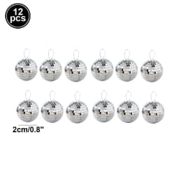 2-10cm Mirror Disco Ball 70s 80s Party Decors Reflective Ball Hanging Ornaments for Christmas Birthday Party Wedding Decorations