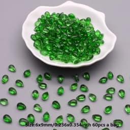 8x14mm 30/60Pcs Water Drop Shape Czech Glass Beads DIY Jewelry Findings Water Drop Glass Loose Beads for Jewelry Making Necklace
