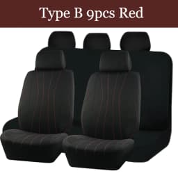 AUTOKING 4pcs/9pcs Universal Polyester Car Seat Cover Set Car Accessories Interior Fit For Most Car, Truck, SUV, or Van