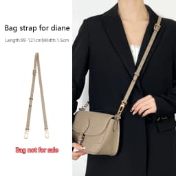 Cowhide Bag Strap For Lv Diane Bag,Shoulder Strap Bag Belt Crossbodybag Strap,genuine Leather Durable Bag Replacement Accessory