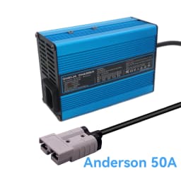 16.8V 10A Charger Smart Aluminum Shell Is Suitable For Lithium Ion Battery 4S 14.8V Blue