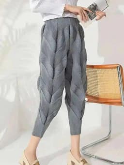 LANMREM Versatile Slim Pleated Pencil Pants Women Elastic High Waist Solid Color Trousers Casual 2023 Autumn New 2AA3771