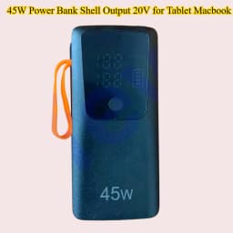 45W Empty Power Bank Case 21700 18650 Battery Housing For Powerbank Charging For Macbook Tablet PC DIY Power Station Box Shell