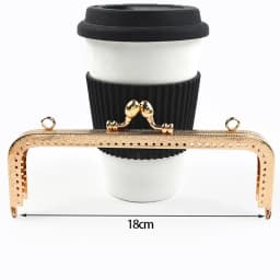 2Pcs 85-200mm Metal Embossed Pattern Purse Frame Square Bag Handle Handbag Kiss Clasp Lock Buckle Bracket Hardware Accessories