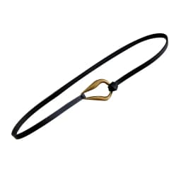 Women Knotted Thin Belts Solid Color PU Leather Metal Buckle Thin Long Waist Belts Lady Girls Dress Coat Decor Waistband