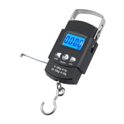 50kg/40kg 10g Portable Digital Scale LCD Electronic Hook Hanging Scale Baggage Weight with 100cm Retractable Measuring Tape