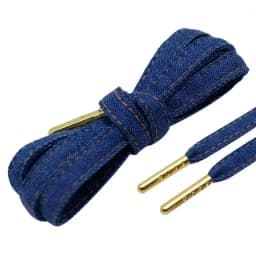 Fashion Blue Denim Shoe Laces with Strap Flat Decorative Cord Promotional Gift Durable Shoelaces String for Brands Shoes Boots
