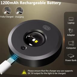 RGB 12 Color Night Light Wireless Remote Control Type-c Rechargeable Light Powered Cabinet Light for Kitchen Wardrobe Bedroom