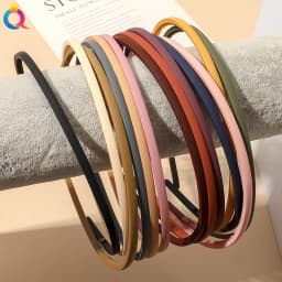 4mm Wide Thin Plastic Plain Headband for Women Girls Matte Hair Bands Teeth Comb DIY Skinny Hair Hoop Sport Hair Accessories