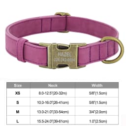 Dog Collars Personalized Dog Buckle Collars Free Engraving Name ID Tags For Small Medium Large Dogs Pug Pitbull Bulldog Beagle