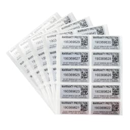 100pcs Silver security Seal Tamper-proof VOID sticker Variable serial number two-dimensional code label 30X15mm