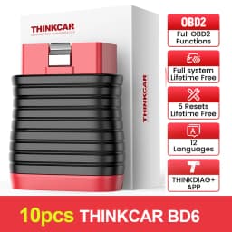 THINKCAR BD6 Auto OBD2 Scanner All System Diagnostic Tool for iOS&Android, 5 Reset Service Code Reader for All Cars Free Update