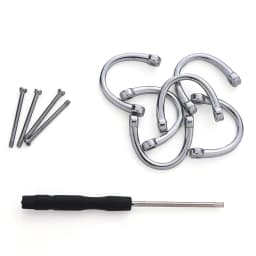 20Pcs Detachable D-Buckle Metal Opening D Ring Buckle Carabiner Clasp For Leather Craft Belt Strap Handle Shoulder Bag