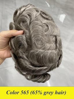 Bond--Male Hair Prosthesis Mono Lace,PU Front And NPU Back Men's Wig Durable Men's Capillary Prothesis 100% Natural Wigs For Men