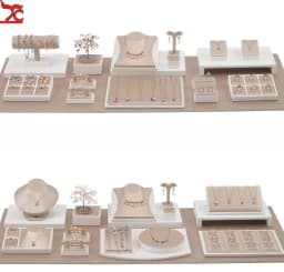 Set Display Case Window Counter Plate Display Jewelry Rack Champagne Jewelry Tray Commercial Display Props Showcase Exhibition