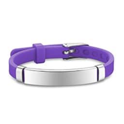 Personalized ID Bracelet Kids Children Adjustable Soft Silicone Stainless Steel Pendant Emergency Name Phone Custom Bracelets