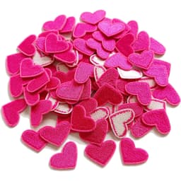 20Pcs Red Heart Embroidery Patch Fabric For Christmas Clothes Bags Hats Festival Decoration Iron On Patches Stickers DIY Repair