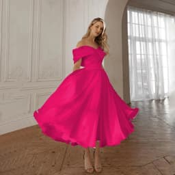 Off Shoulder Midi Wedding Dresses A-Line Ankle Length Ivory Bridal Shower Party Gowns Customized свадебное платье