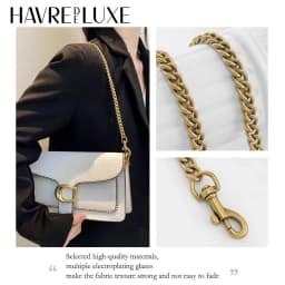 Golden Sliver Bag Chain Accessories Metal Extension Chains Crossbody Belt Replacement Black Bags Strap For Women Bag Accessories