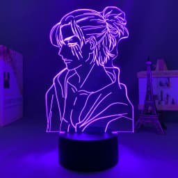 Anime Light Attack on Titan 4 Eren Yeager Figure for Bedroom Decor Night Light Kids Birthday Gift Shingeki No Kyojin 3d Lamp AOT