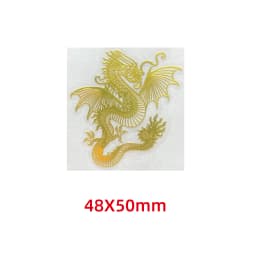 Dragon totem metal stick dragon pattern mobile phone sticker mobile phone case back stick computer decoration stick car sticker