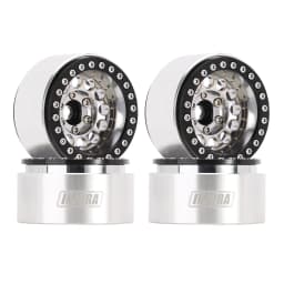 INJORA 153g Super Heavy Brass & Aluminum Deep Dish 1.9" Beadlock Wheel Rim for 1/10 RC Crawler SCX10 TRX4 VS4-10 Gen8 (W1957)