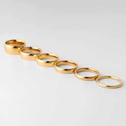 Smooth High Polish 8MM Stainless Steel Band Ring 18K Gold Plated Wide Finger Ring Minimalist Fashion Waterproof Jewelry
