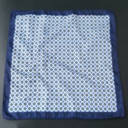 32cm Fashion Mens Oversized Polka Dot Pocket Square Elegant Silky Floral Navy Blue Handkerchief Wedding Tuxedo Accessories Hanky