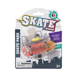 Finger Skateboard Shallow Concave Double Upturned Blister Card Package Fingerboard with Metal Bridge Competitive Fingertip Toy