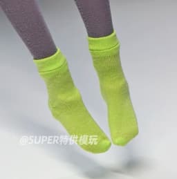 1/6 Scale Short Sports Stripe Socks with Heel Model Soldier Clothes Accessories Fit 12'' Male Female Action Figure Body Dolls