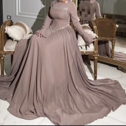 Women Fashion Sequins Beadings Solid Long Dress Elegant Wedding Guest Gowns Dress Casual O-Neck Scarf Long Sleeve Peplum Dress