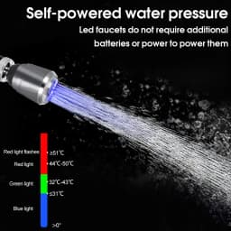 360 Degree Rotatable LED Faucet Light Multiple 360 Water Saving Light Tap Nozzle For Kitchen Bathroom Aerator Stream Glow