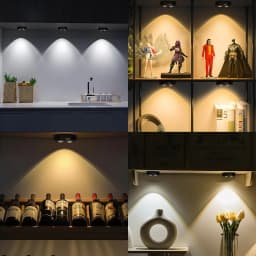 USB Human Body Sensor Led Lamp 3000K-6000K Rechargeable Lights Remote Control For Kitchen Cabinet Wardrobe Bedroom Decoration