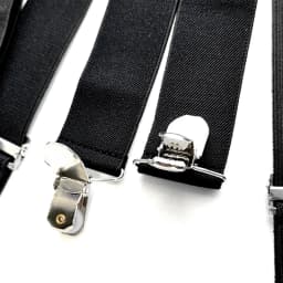 3.5 cm Wide Solid Color No Cross Suspenders Men 4 Strong Clips Women Suspender For wedding Party Trouser Braces