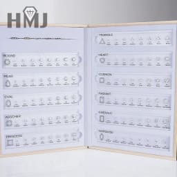 High Quality Diamond Cutting Carat Tools Ring Mainstone Size Comparation Gemstone 5A CZ Master Set Sample For Customized Jewelry