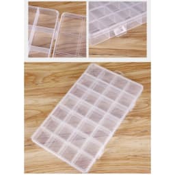 1 Pc 28 Grid Rectangle Plastic Jewelry Box Compartment Storage Box Case Jewelry Earring Bead Craft Display Container Organizer