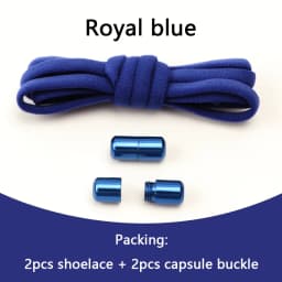Elastic No Tie Shoelaces Semicircle Shoe Laces For Kids and Adult Sneakers Shoelace Quick Lazy Metal Lock Laces Shoe Strings
