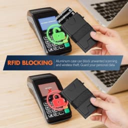 RFID Blocking Wallets Credit Card Holder ID Holders Luxury Card Case Slim Thinbusiness Cardholder Automatic Pop Up Wallet