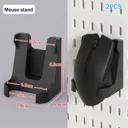 1Set White/Black Plastic Mechanical Keyboard Wall Hanger ABS Hook For Pegboard Hook Display Wall Perforated Board Mouse Stand