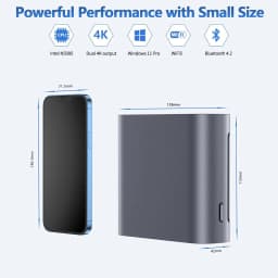 Intel Celeron N5095 N5105 Mini PC 8GB DDR4 128GB SSD WiFi 5 BT5 2.5GBps LAN Windows 11 Gaming Desktop Computer Aluminum alloy