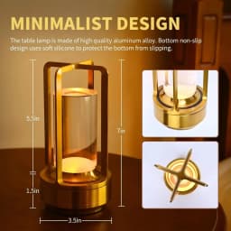 GGbingo Nightlight Rechargeable Led Cordless Table Lamp Desk Lamps Camping Atmosphere Light Restaurant Bedside Night Light