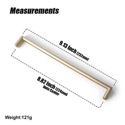 Goo-Ki Champagne Bronze Cabinet Pulls Black Cabinet Handles for Dresser,Wardrobe&Cupboard,Zinc Alloy Kitchen Cabinet Handles