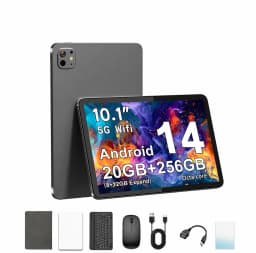 KOOMDIGI T60 PRO Android 14 Tablet 10.1 Inch MTK6769 Octa Core 30GB RAM (8GB+22GB) 256GB ROM 4G LTE 800×1280 Incell Display 5000mAh Tablet PC