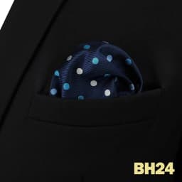 Pocket Square Handkerchief for Men Polka Dot Dots Plaid Check Checkered Suit Pocket Towel Hanky Mens Gift Wedding Business Party