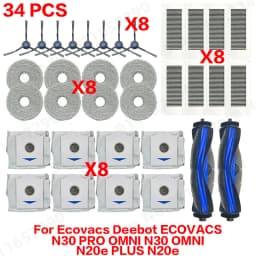 For Ecovacs Deebot ECOVACS N30 PRO OMNI N30 OMNI N20e PLUS N20e Spare Parts Main Side Brush HEPA Filters Accessories