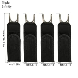2026 Novel Elastic Invisible Belt For Men Black Stretch Waist Belts With Metal Hook Outdoor Work Pants Belt Buckleless