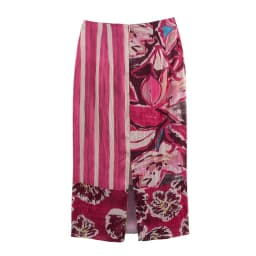 Women's Skirt Spring 2025 New Silk Satin Midi Skirt Printed Skirt Elegant Temperament Fashionable and versatile 3666068