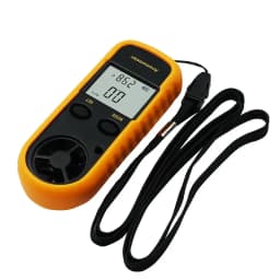 Naughty Bird Digital Anemometer 0-30m/s Wind Speed Meter -10 ~ 45C Temperature Tester Anemometro with LCD Backlight Display
