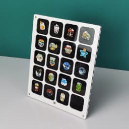 Pin Display Case Acrylic Brooch Pin Collections Display Organizers for Medals Jewelry Pin Collections Holder Tabletop & Wall