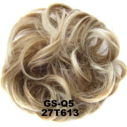 Zolin Synthetic Messy Curly Hair Bun Scrunchie Chignon Donut Elastic Rope Rubber Band Hair Bun Pad Updos Hairpiece